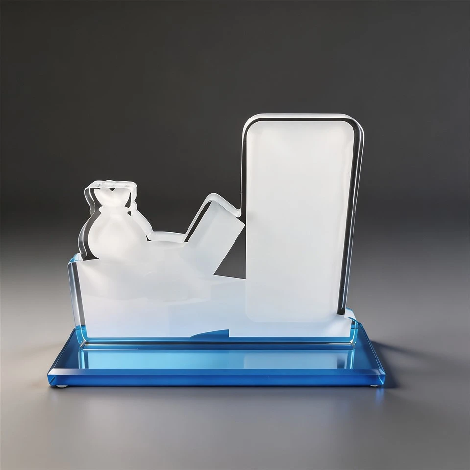 Finance Crystal Phone Stand Award high quality