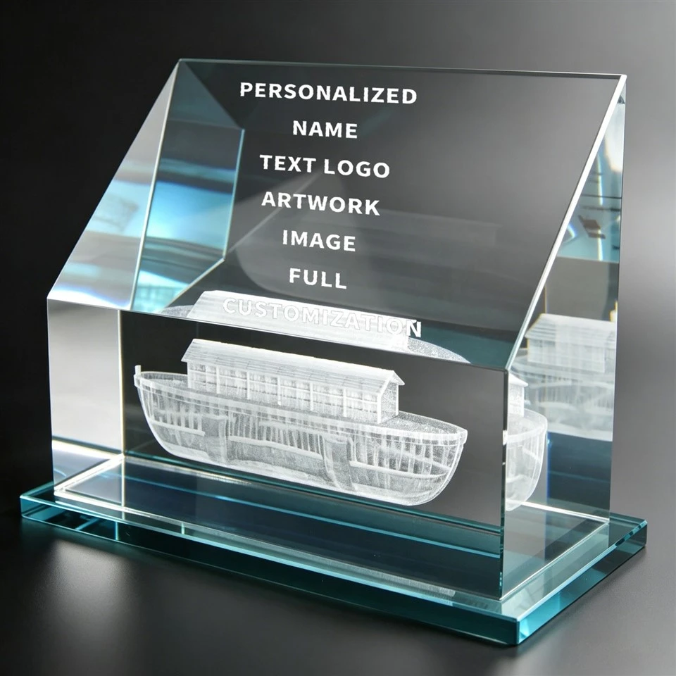 Personalized 3D Laser Etched Crystal Ornament suppliers
