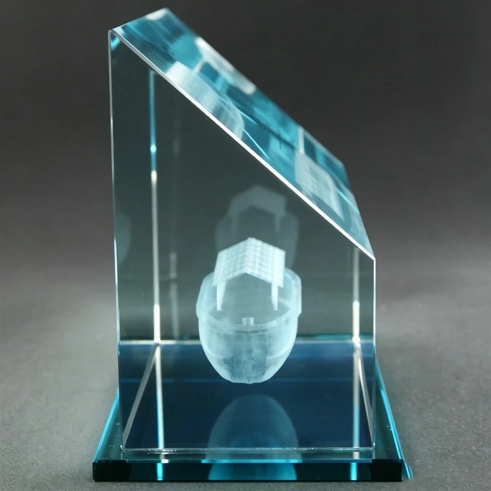 Personalized 3D Laser Etched Crystal Ornament factory